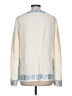 Tory Burch 100% Linen Ivory Long Sleeve T-Shirt Size 10 - photo 2