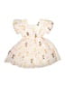 Barbie 100% Polyester Ivory Dress Size 5T - photo 2