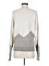 Mara Hoffman Chevron-herringbone Silver Pullover Sweater Size S - photo 2
