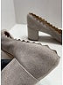 Chloé 100% Suede Gray Heels Size EU 38 1/2 - photo 3