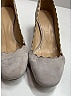Chloé 100% Suede Gray Heels Size EU 38 1/2 - photo 4