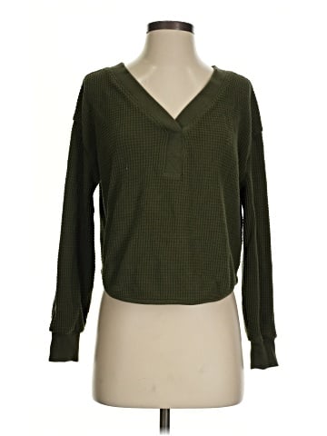 Madewell Brushed Waffle V-Neck Tee (view 1)