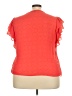 Zac & Rachel 100% Polyester Orange Short Sleeve Blouse Size 3X - photo 2