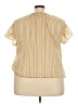 Zac & Rachel 100% Polyester Yellow Short Sleeve Blouse Size 3X - photo 2