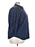 Chaps 100% Cotton Polka Dots Blue 3/4 Sleeve Button-Down Shirt Size 3X - photo 4