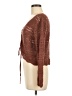 Lulus Brown Long Sleeve Blouse Size M - photo 5