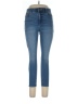 White House Black Market Color Block Blue Jeans Size 10 - photo 1