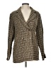 Shein 100% Polyester Tweed Brown Coat Size L - photo 1