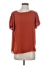 Vince Camuto 100% Polyester Orange Short Sleeve Blouse Size S - photo 1