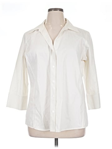 Foxcroft 3/4 Sleeve Button-Down Shirt (view 1)
