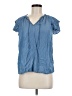 Old Navy 100% Lyocell Blue Short Sleeve Blouse Size M - photo 1