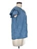Old Navy 100% Lyocell Blue Short Sleeve Blouse Size M - photo 4