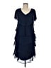 SLNY 100% Polyester Blue Cocktail Dress Size 6 - photo 1