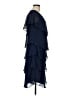 SLNY 100% Polyester Blue Cocktail Dress Size 6 - photo 4