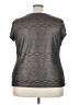 Worthington Metallic Gray Short Sleeve Blouse Size 3X - photo 2