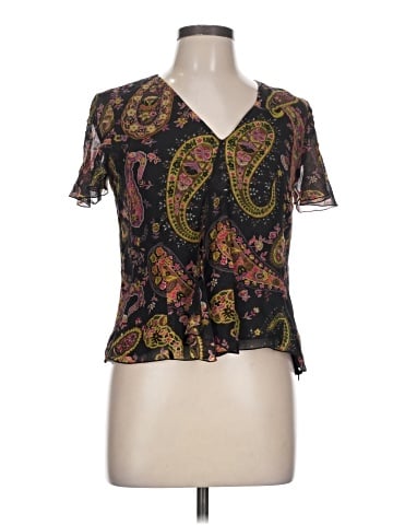 Dana Buchman Short Sleeve Silk Top (view 1)