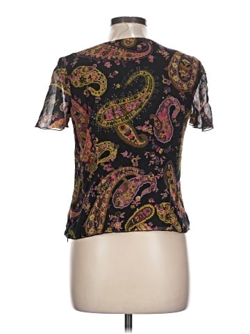 Dana Buchman Short Sleeve Silk Top (view 2)