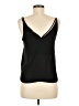 Topshop 100% Polyester Black Sleeveless Blouse Size 6 - photo 2