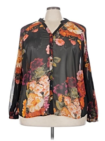 Worthington Long Sleeve Blouse (view 1)
