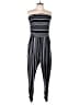 Full Circle Trends With Love Stripes Black Jumpsuit Size 1X - photo 1
