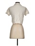 Love Notes Ivory Short Sleeve Blouse Size S - photo 2