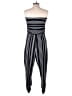 Full Circle Trends With Love Stripes Black Jumpsuit Size 1X - photo 2