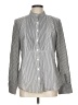 Gap Outlet Houndstooth Gray Long Sleeve Blouse Size L - photo 1