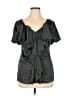 BCBGMAXAZRIA Runway Black Short Sleeve Blouse Size S - photo 1