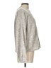 LC Lauren Conrad Metallic Silver Pullover Sweater Size L - photo 4