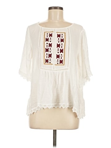 Mystree 3/4 Sleeve Blouse (view 1)