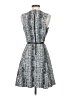Eva Longoria Tweed Gray Cocktail Dress Size 0 - photo 2