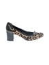 Franco Sarto Animal Print Black Heels Size 9 1/2 - photo 1