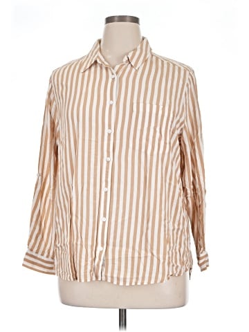 Jane and Delancey 3/4 Sleeve Button-Down Shirt (view 1)