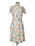 MSBASIC Floral Ivory Cocktail Dress Size L - photo 1