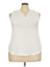 Max Studio White Sleeveless Blouse Size 2X - photo 1