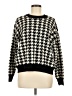 T Tahari Houndstooth Black Pullover Sweater Size M - photo 1