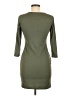 Say What? Solid Green Casual Dress Size M - photo 2