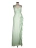 Mac Duggal 100% Polyester Green Cocktail Dress Size 8 - photo 1