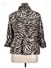 Charter Club 100% Spandex Animal Print Brown Jacket Size 1X - photo 2