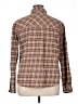 Volcom Plaid Brown Long Sleeve Button-Down Shirt Size 14 - photo 2