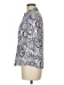 212 Collection Paisley Purple 3/4 Sleeve Button-Down Shirt Size M - photo 5