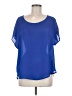 Thyme and Honey Blue Short Sleeve Blouse Size M - photo 1