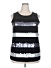 Lane Bryant Silver Sleeveless Top Size 18 - 20 Plus - photo 1