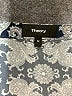 Theory Paisley Gray 3/4 Sleeve Silk Top Size M - photo 7