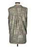 Akemi + Kin Metallic Silver Long Sleeve Blouse Size M - photo 2
