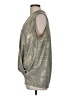 Akemi + Kin Metallic Silver Long Sleeve Blouse Size M - photo 5