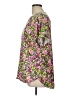 Crown & Ivy Floral Pink Short Sleeve Blouse Size L - photo 5