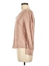 Hinge 100% Viscose Tan Long Sleeve Blouse Size M - photo 5