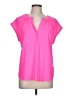 Express Pink Short Sleeve Blouse Size L - photo 1