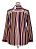 Jaclyn Smith 100% Polyester Stripes Ivory Long Sleeve Blouse Size XXL - photo 2